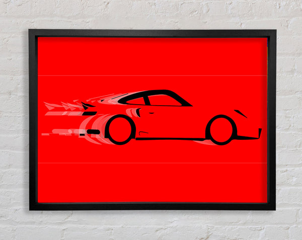 Roter Porsche-Unschärfe