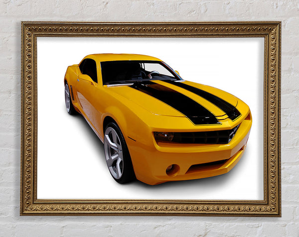 Bumblebee Chevrolet Camaro Framed Print