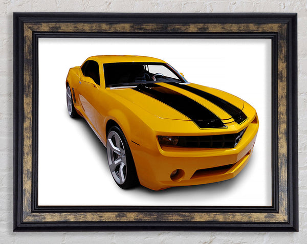 Bumblebee Chevrolet Camaro Framed Print