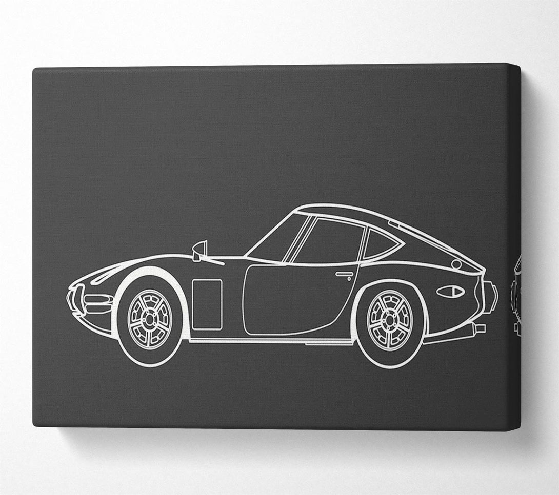  A Canvas Print of British Classic 8 Canvas Print
