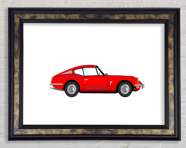 Red EType Jaguar Framed Print