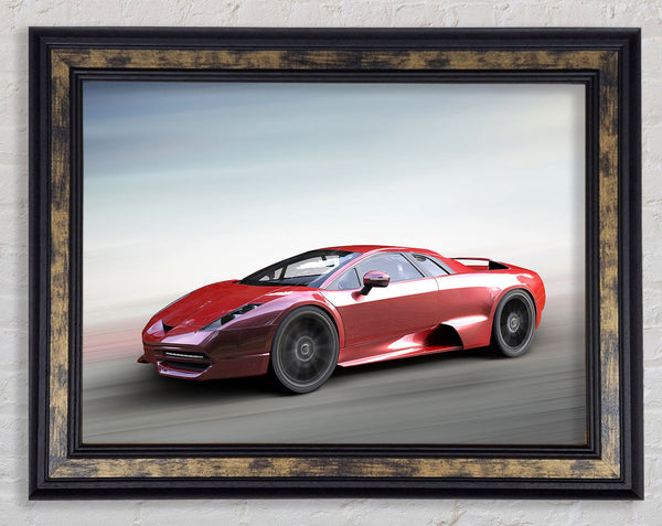 Red Speed Framed Print
