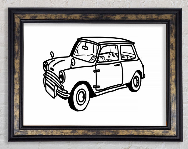 Retro Mini 1 Framed Print