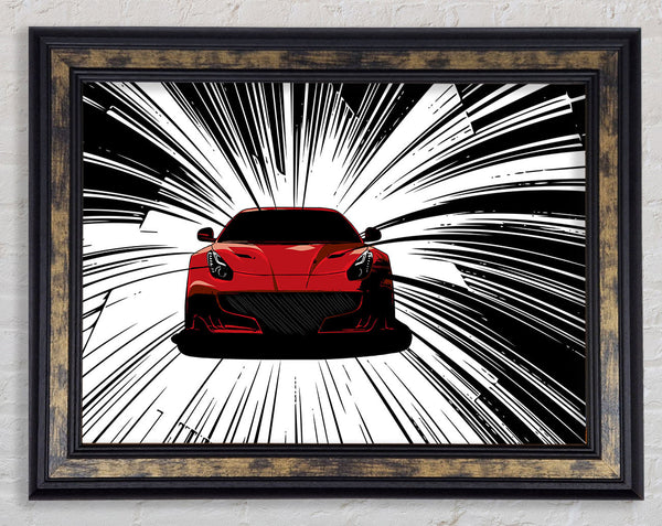 Speed War Framed Print