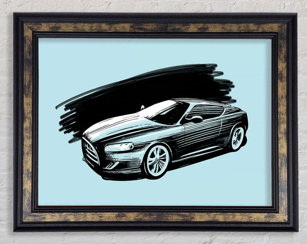 Aston Martin Blues Framed Print