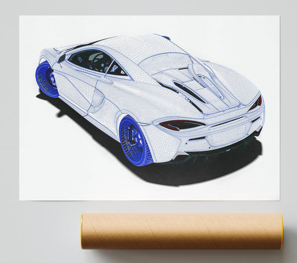 Wireframe Concept 1 Giclee Print