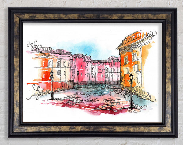Cobbled Streets 1 Framed Print