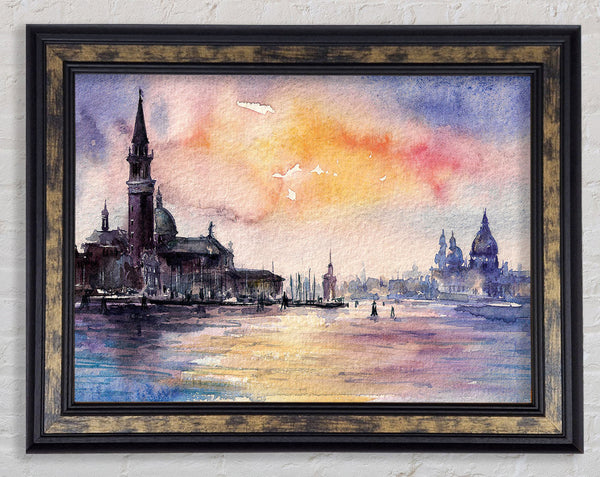 Water City Views Framed Print