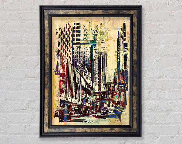 NYC Building Blocks Framed Print