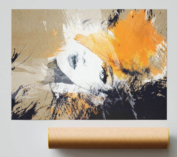 Orange Beauty Poster