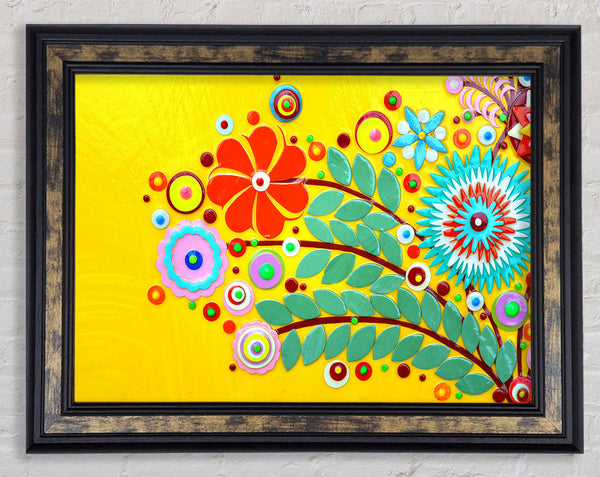 Circus Flowers Framed Print