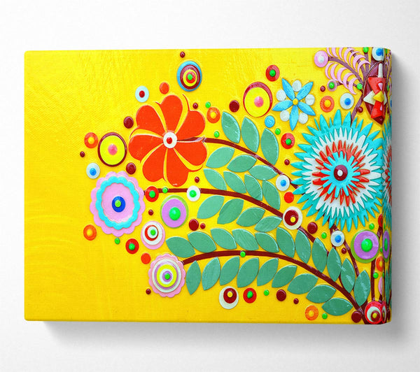  A Canvas Print of Circus Flowers Canvas Wall Art