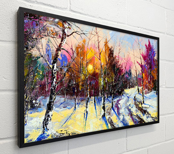 Rainbow Snow Forest