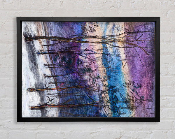 Dusk In The Winter Framed Print