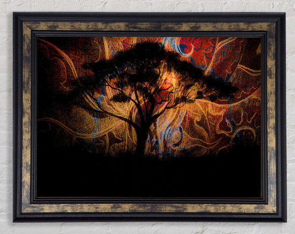 Tree Swirl Framed Print