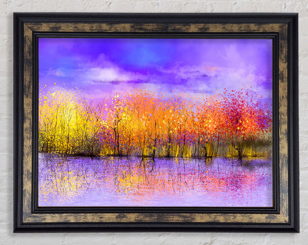 Sparkle Tree Reflections Framed Print
