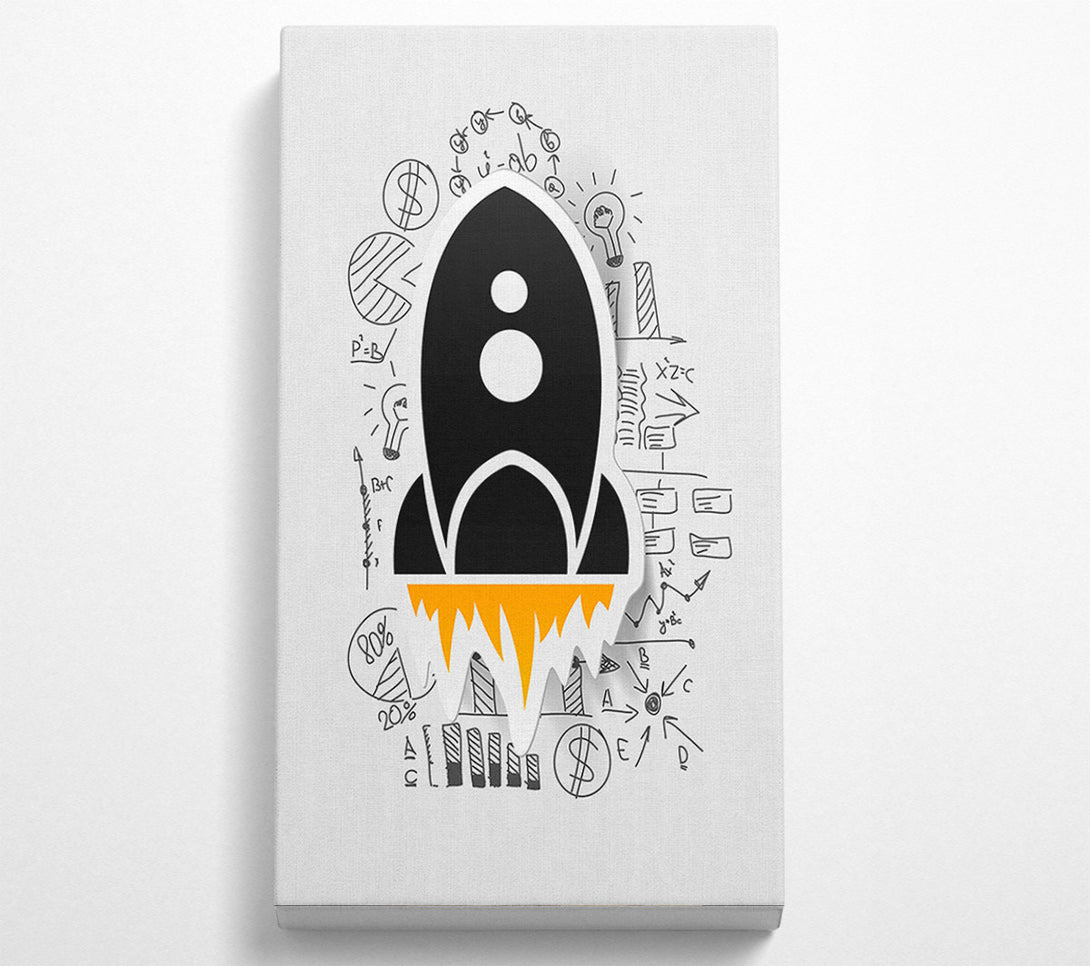  A Canvas Print of Rocket Launch Canvas Print
