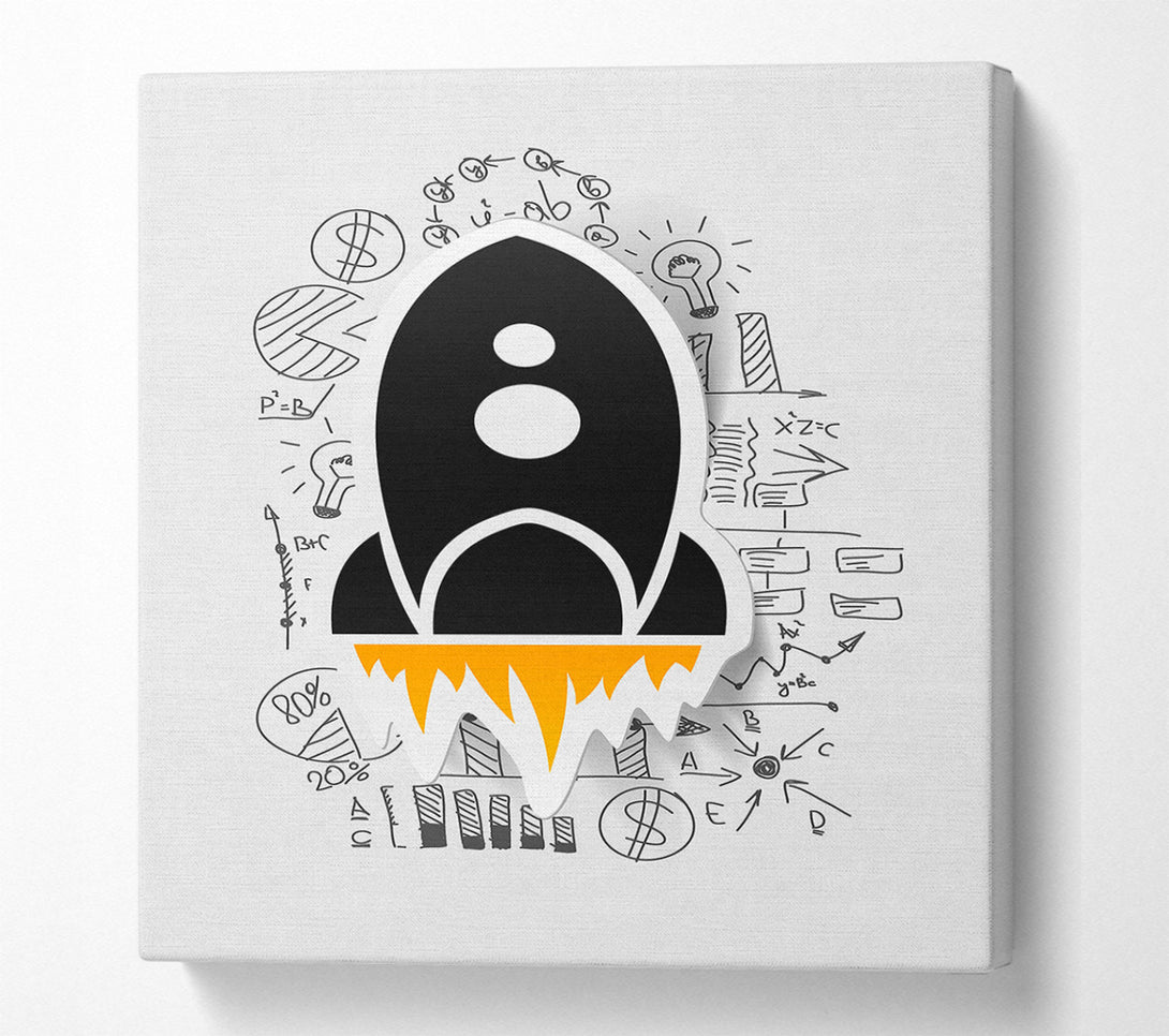  A Canvas Print of Rocket Launch Canvas Print