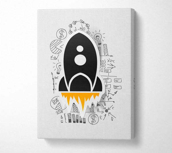  A Canvas Print of Rocket Launch Canvas Print