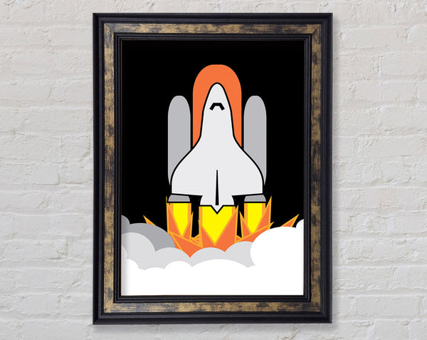Rocket Blast Framed Print