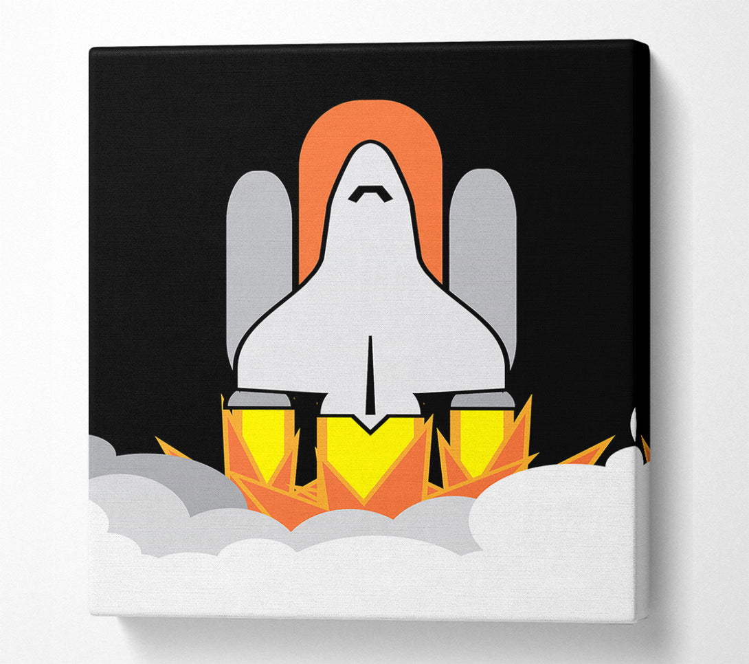 A Canvas Print of Rocket Blast Canvas Art