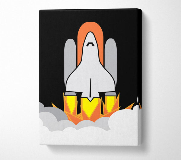  A Canvas Print of Rocket Blast Canvas Art
