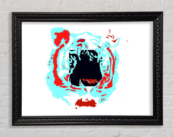 Funky Tiger Framed Print