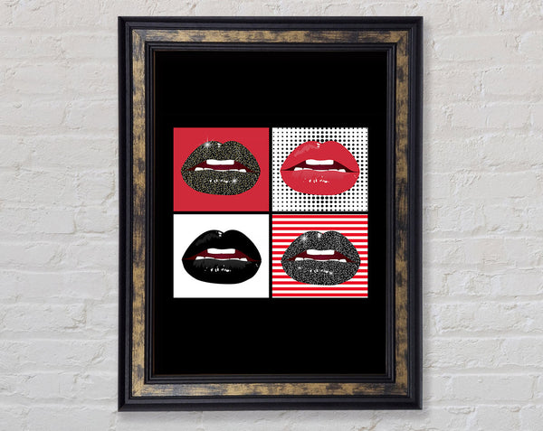 Sparkle Lips 1 Framed Print