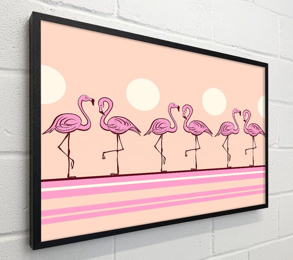 Pink Flamingo moon