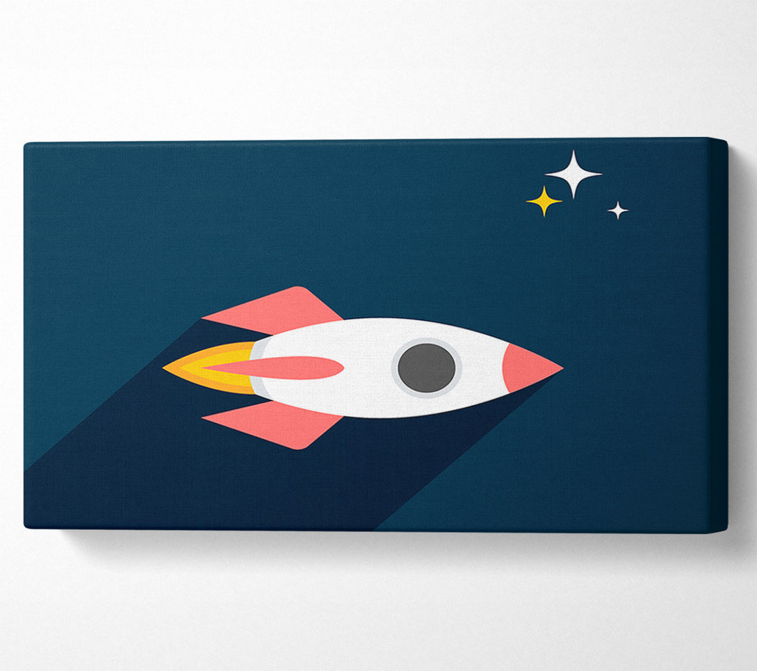  A Canvas Print of Rocket Amongst The Stars Canvas Wall Art