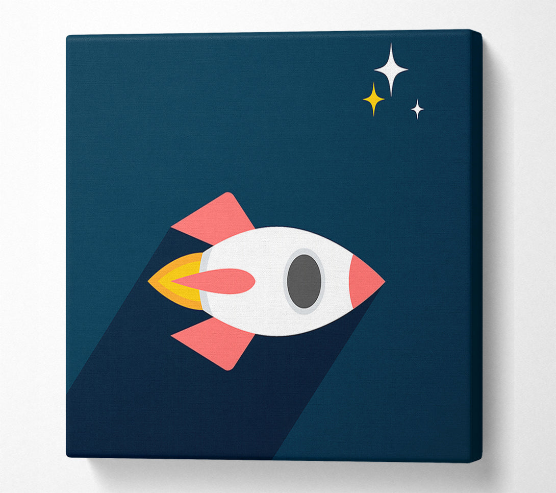  A Canvas Print of Rocket Amongst The Stars Canvas Wall Art