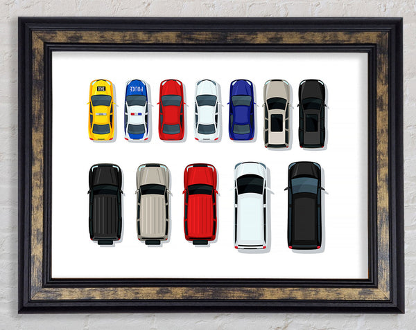 Car Selection Framed Print