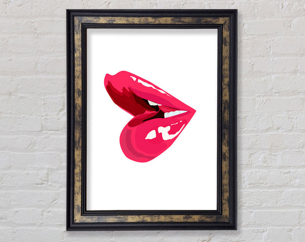 Pink Lips 1 Framed Print