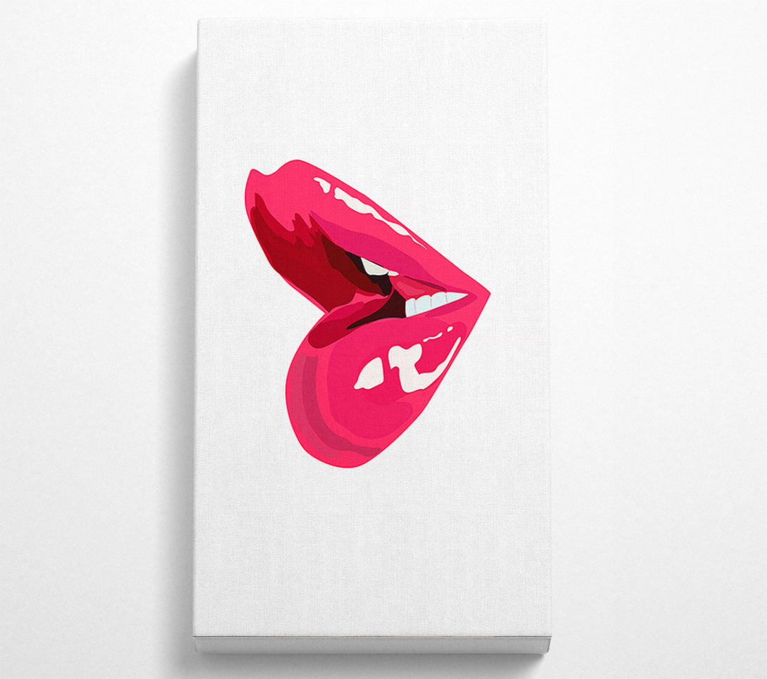  A Canvas Print of Pink Lips 1 Canvas Wall Art