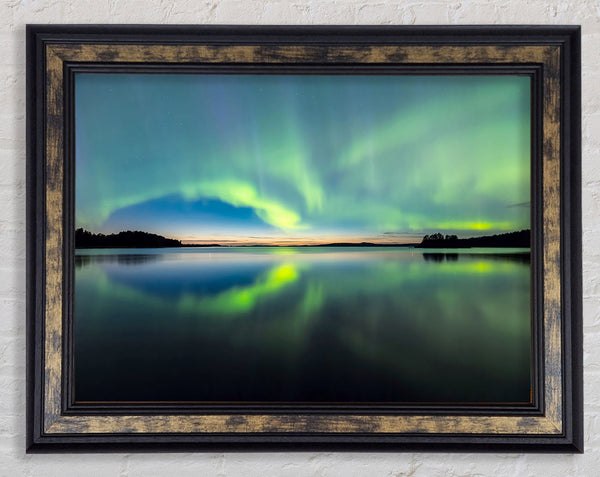 Northern Light Halo Framed Print