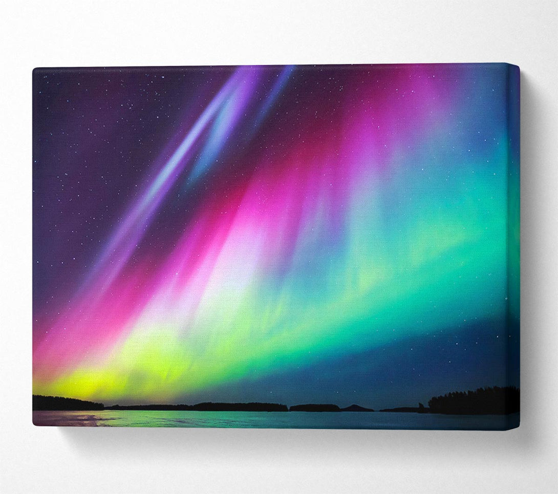  A Canvas Print of Northern Light Display Canvas Print