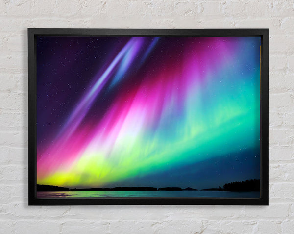 Northern Light Display Framed Print