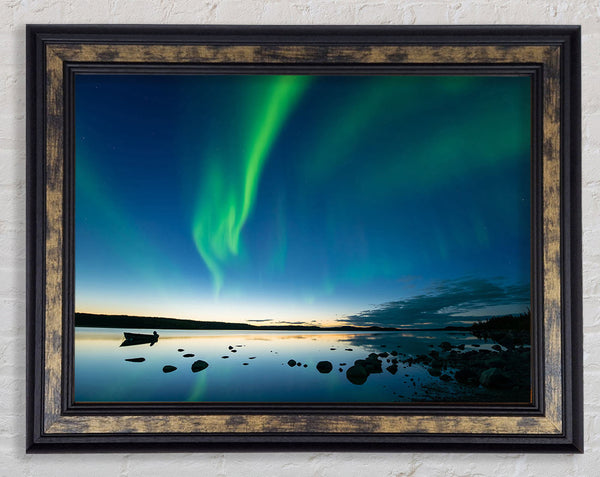 Northern Light Reflections Framed Print