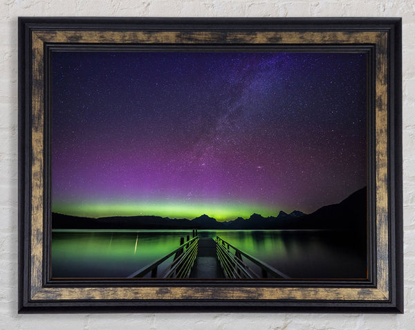 Glow Of The Northern Lights Framed Print
