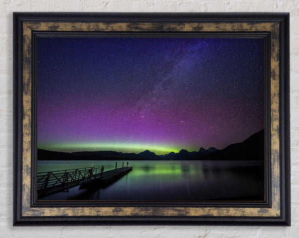 Northern Light Glow Framed Print