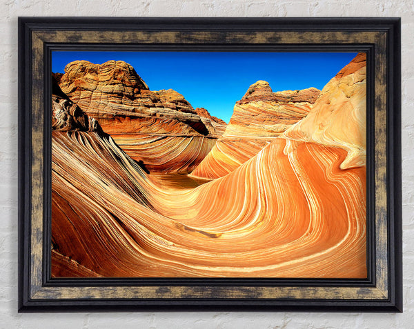 Where The Water Use To Flow Framed Print