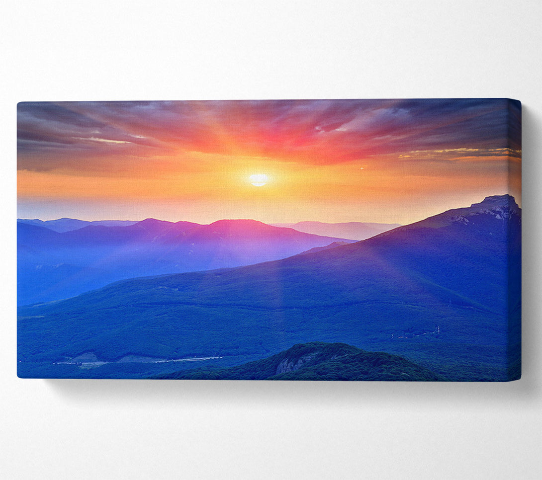  A Canvas Print of Sun Star Burst Canvas Print