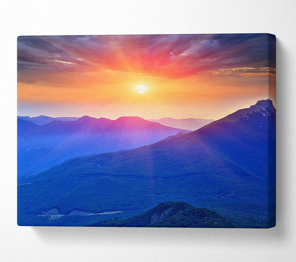  A Canvas Print of Sun Star Burst Canvas Print