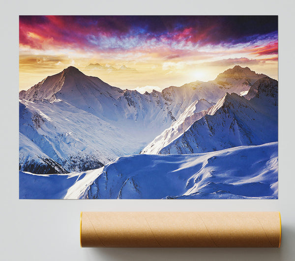 Snow Mountains 1 Print