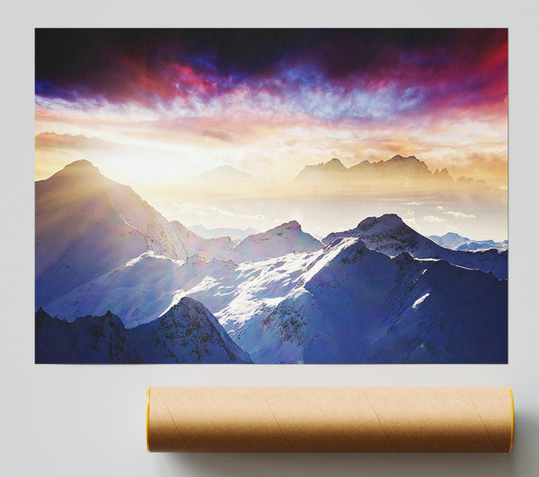 Snow Mountains 2 Giclee Print
