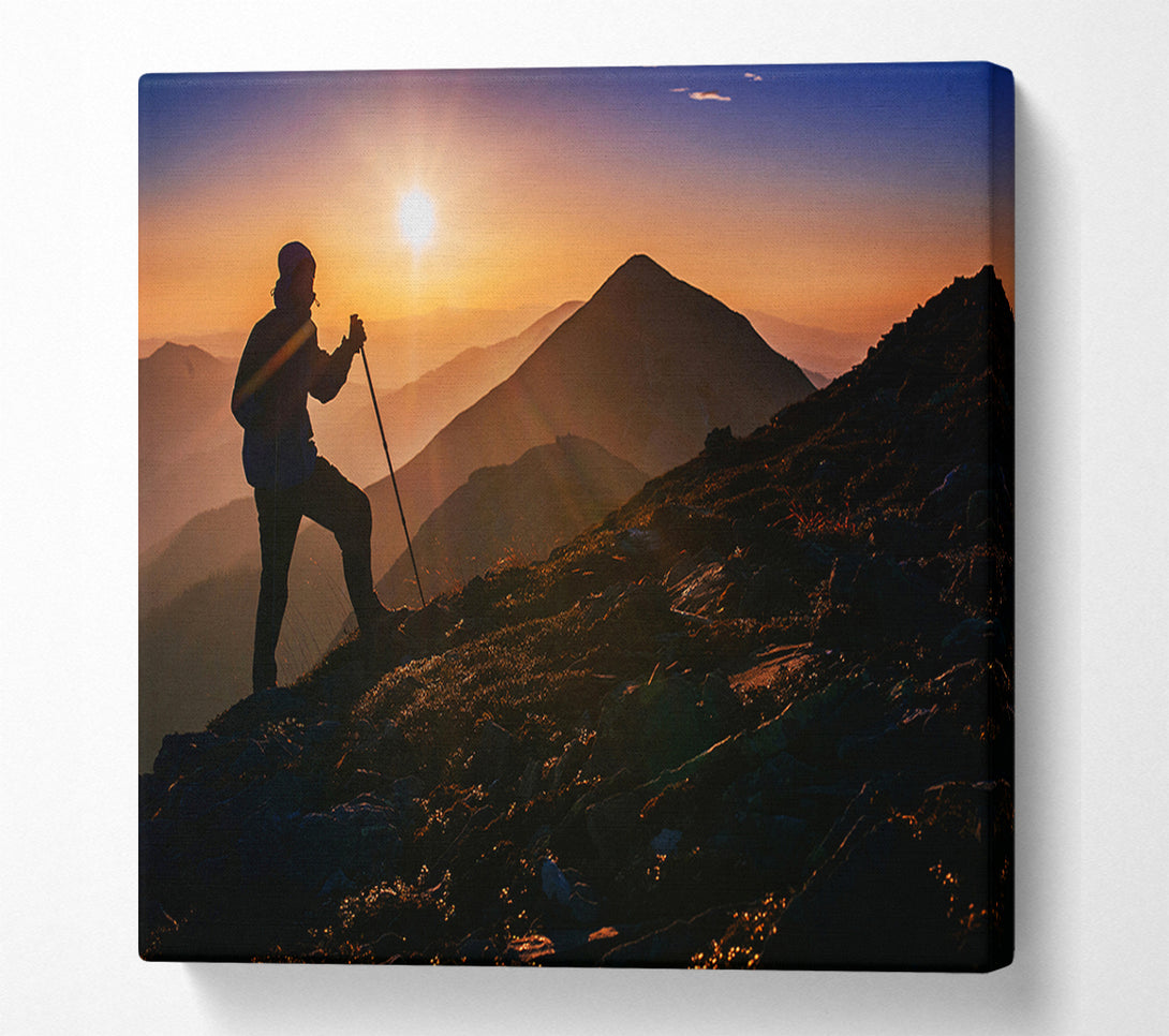  A Canvas Print of On Top Of The World 1 Canvas Print