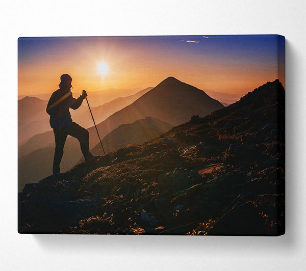  A Canvas Print of On Top Of The World 1 Canvas Print