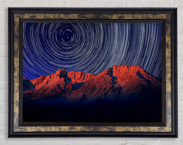 Vortex Mountains Framed Print