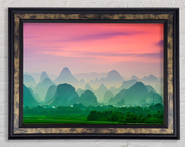 Green Splendor Framed Print