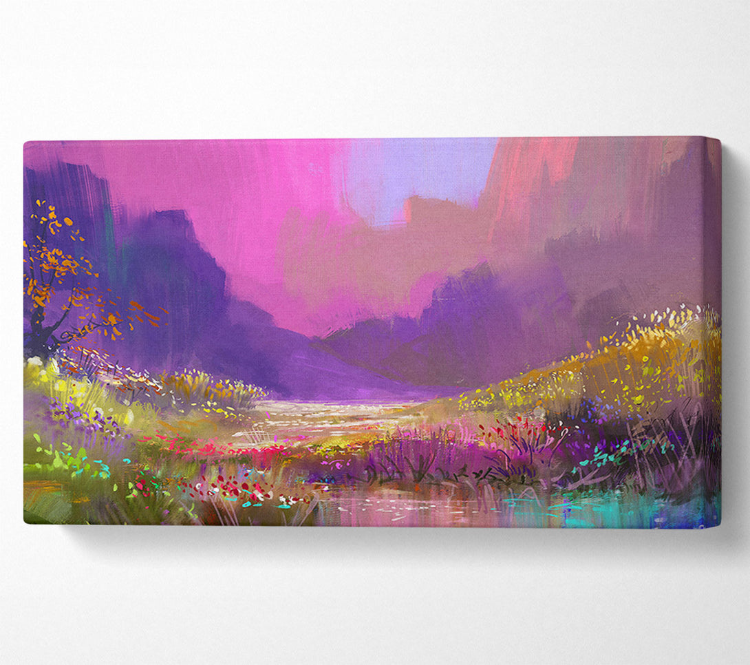  A Canvas Print of Perfect Wild Flower Dream Canvas Wall Art